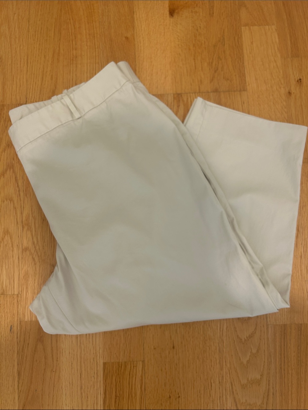 Talbots Cream Cropped Dress Pants